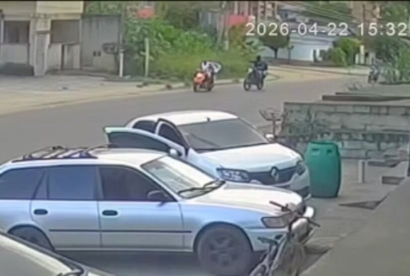 Crime foi na Avenida Abílio Augusto Távora, na altura da Praça de Cabuçu — Foto: Reprodução