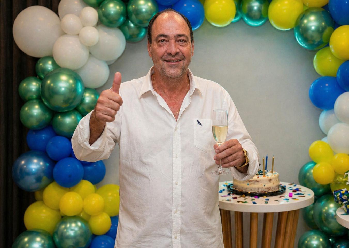 ANIVERSARIANTE DO MÊS NA CIDADE IGUAÇUANA: ENTRE BALÕES, ABRAÇOS E UM NOME QUE GANHA FORÇA — BINHO MAROTE JÁ É!